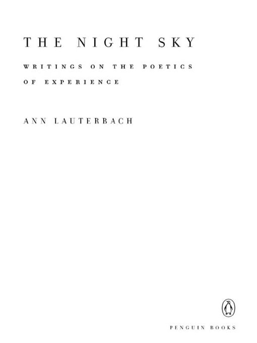 Title details for The Night Sky by Ann Lauterbach - Available